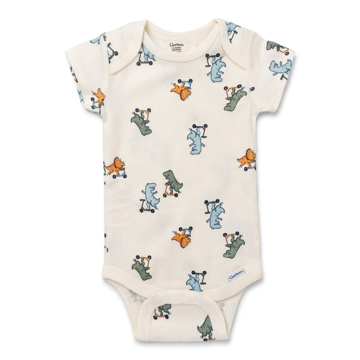 5-Pack Baby Boys Dinos Short Sleeve Onesies® Bodysuits onesies Gerber® 