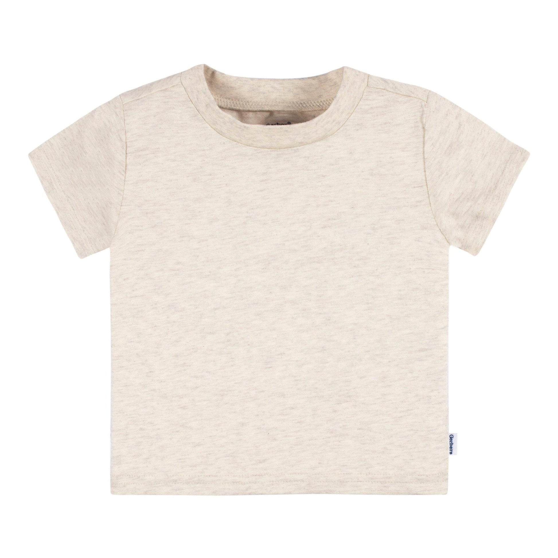 5-Pack Baby Girls Pink & Green Short Sleeve Tees