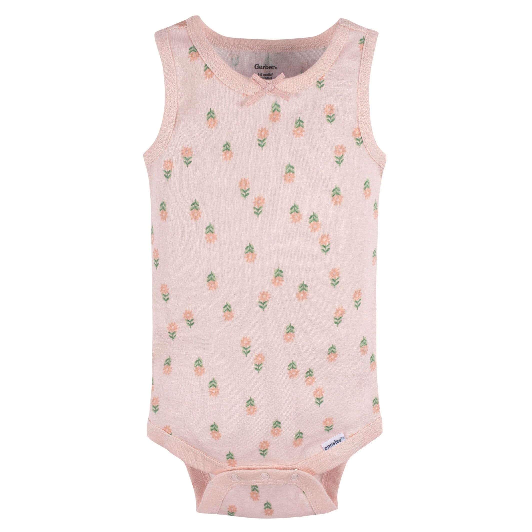 5-Pack Baby Girls Flowers Sleeveless Onesies® Bodysuits