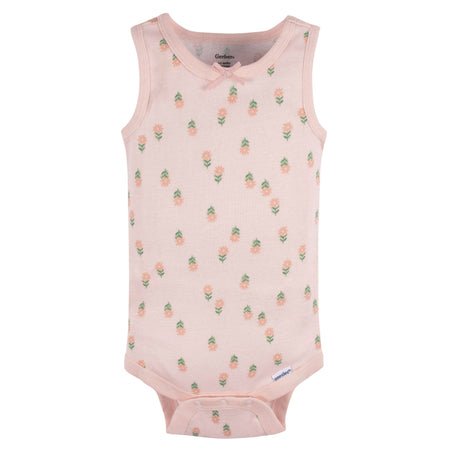 5-Pack Baby Girls Flowers Sleeveless Onesies® Bodysuits