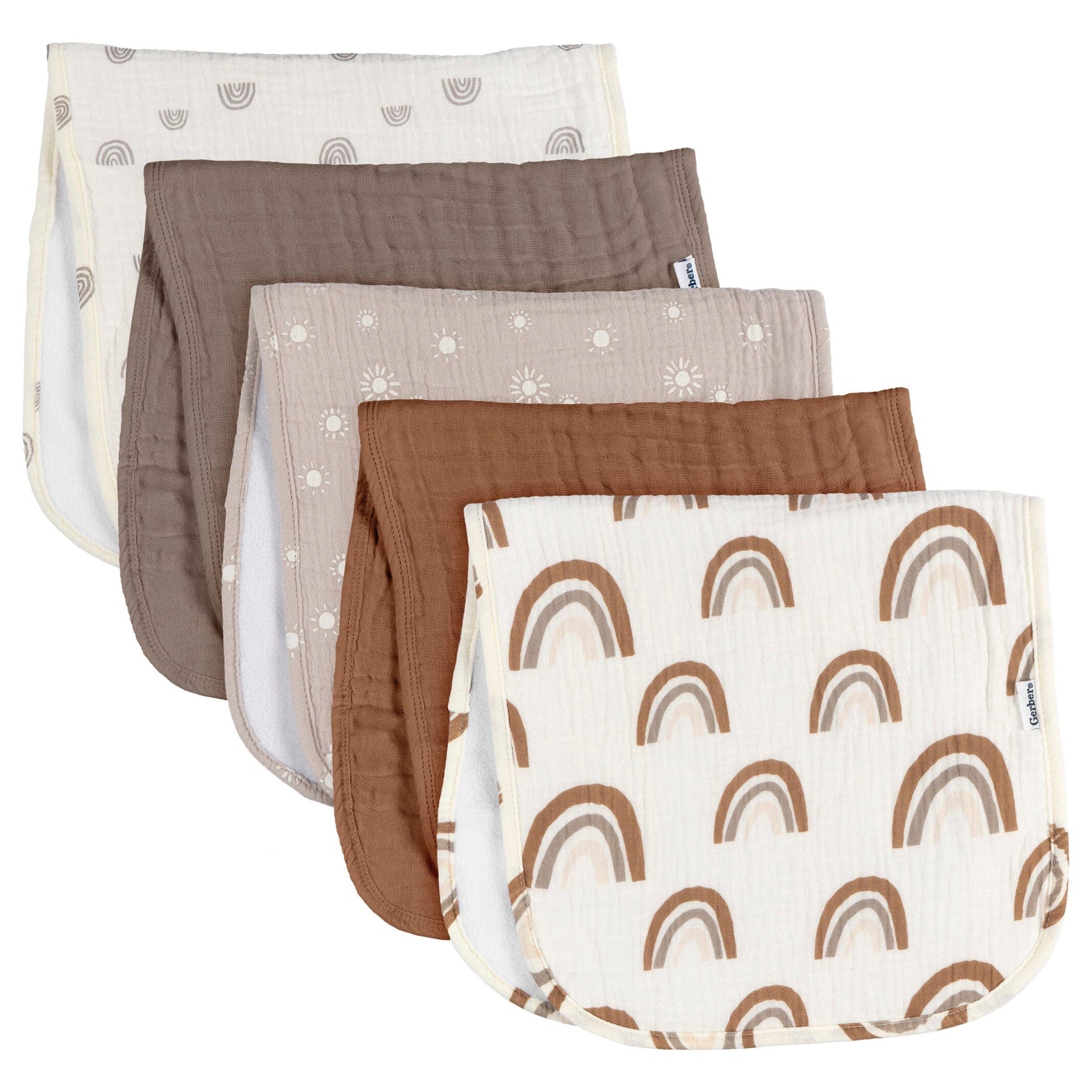 Muslin Burp Cloth Combo Of 3- Moon Kid-Yellow Star-Tall As A Giraffe main image 0