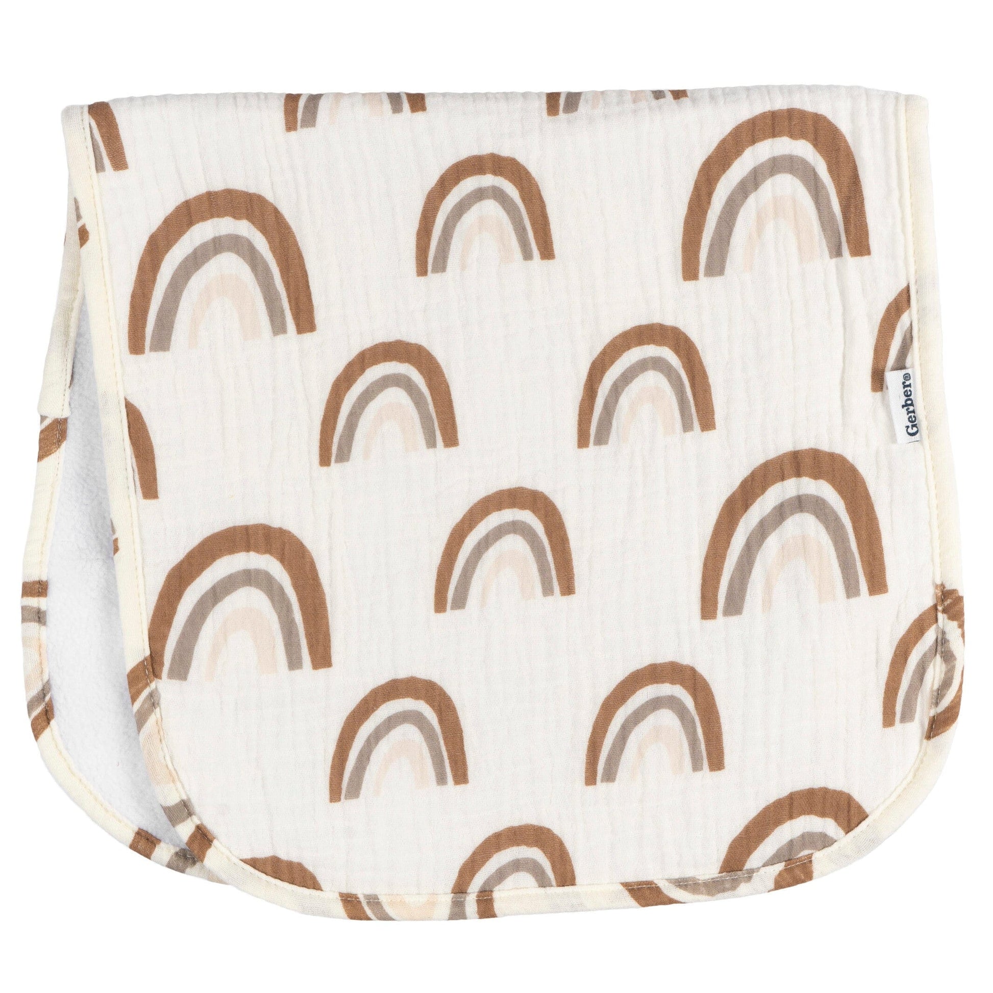 5-Pack Baby Girls Multi Rainbow Muslin Burpcloth