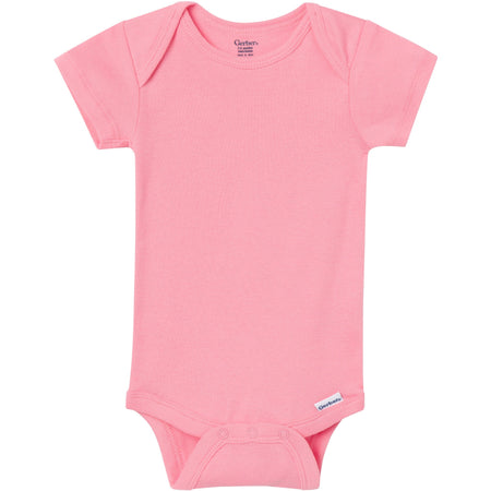 5-Pack Baby Girls Pastels Short Sleeve Bodysuits
