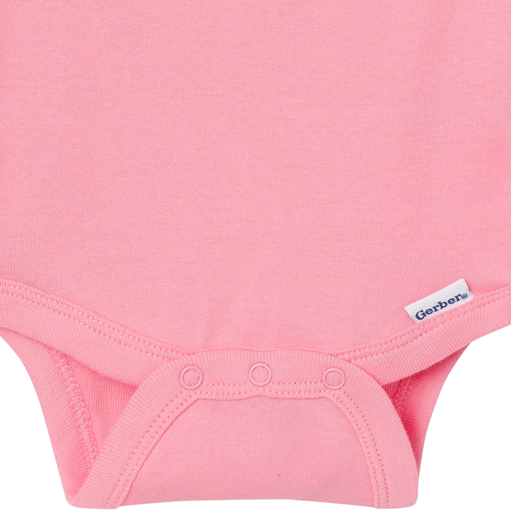 5-Pack Baby Girls Pastels Short Sleeve Bodysuits Onesies Bodysuits Gerber® 
