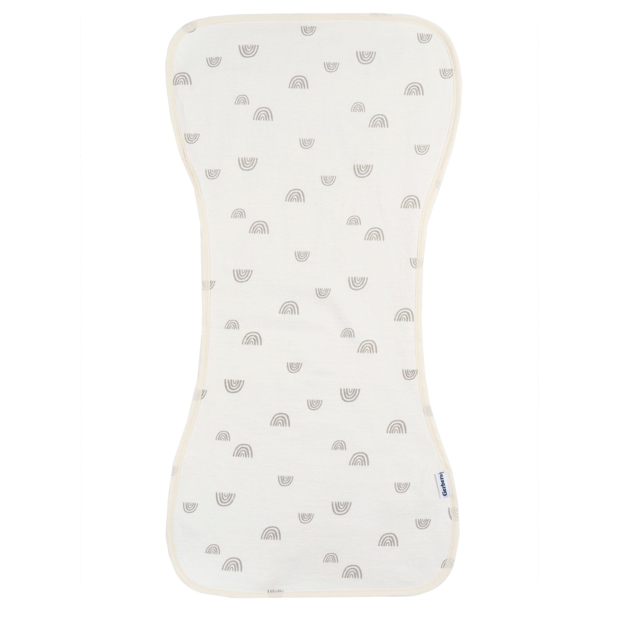 5-Pack Baby Girls Pink Rainbows Burpcloth