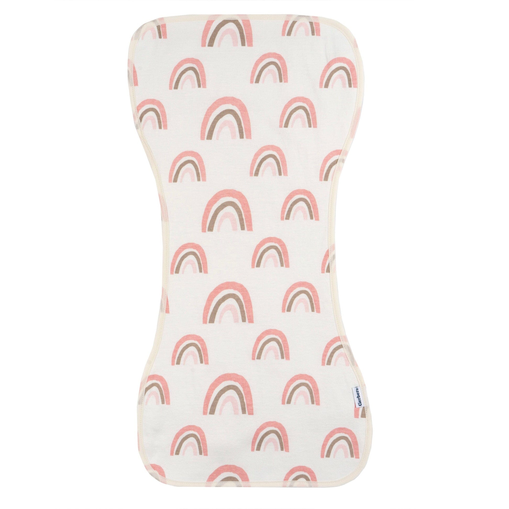 5-Pack Baby Girls Pink Rainbows Burpcloth