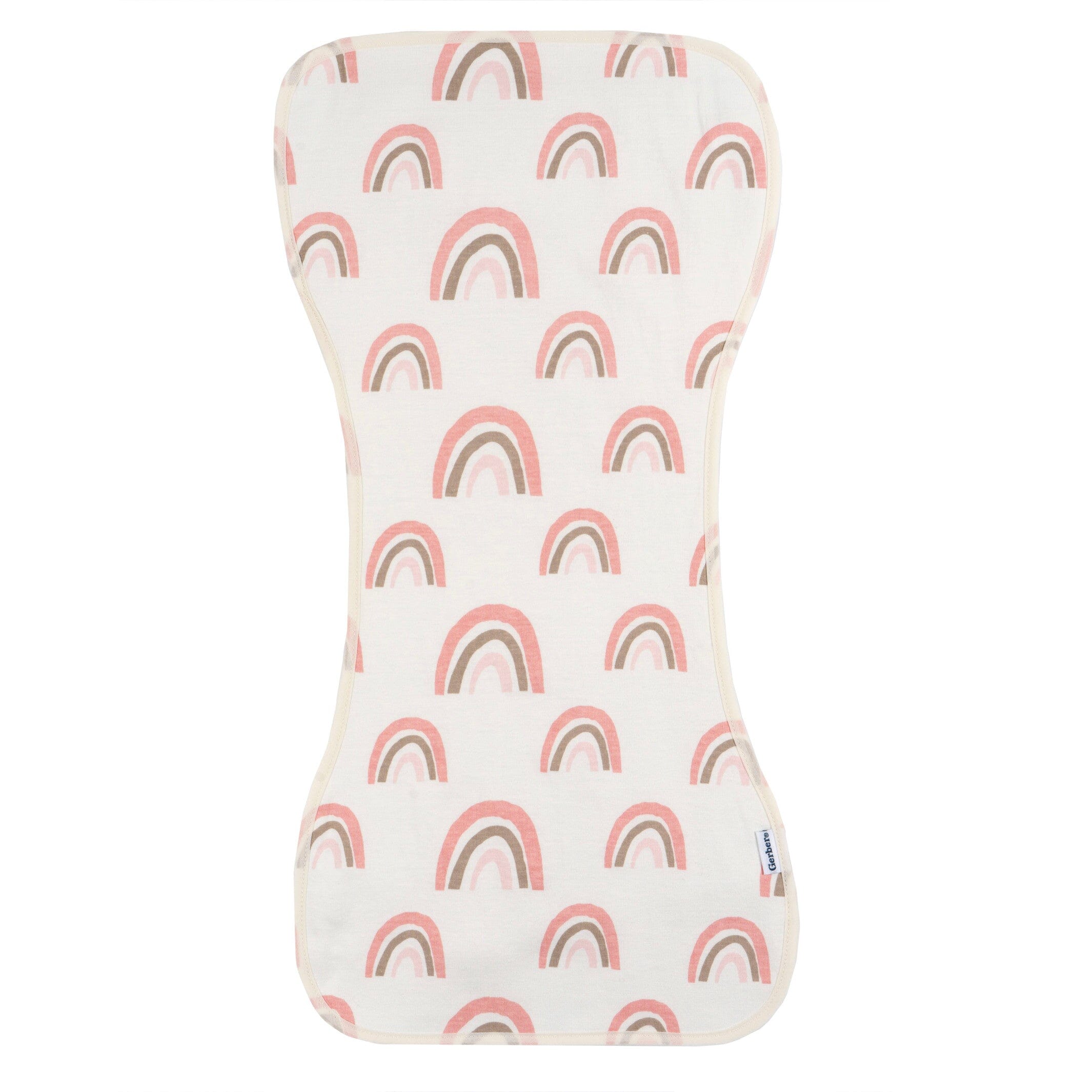 5-Pack Baby Girls Pink Rainbows Burpcloth
