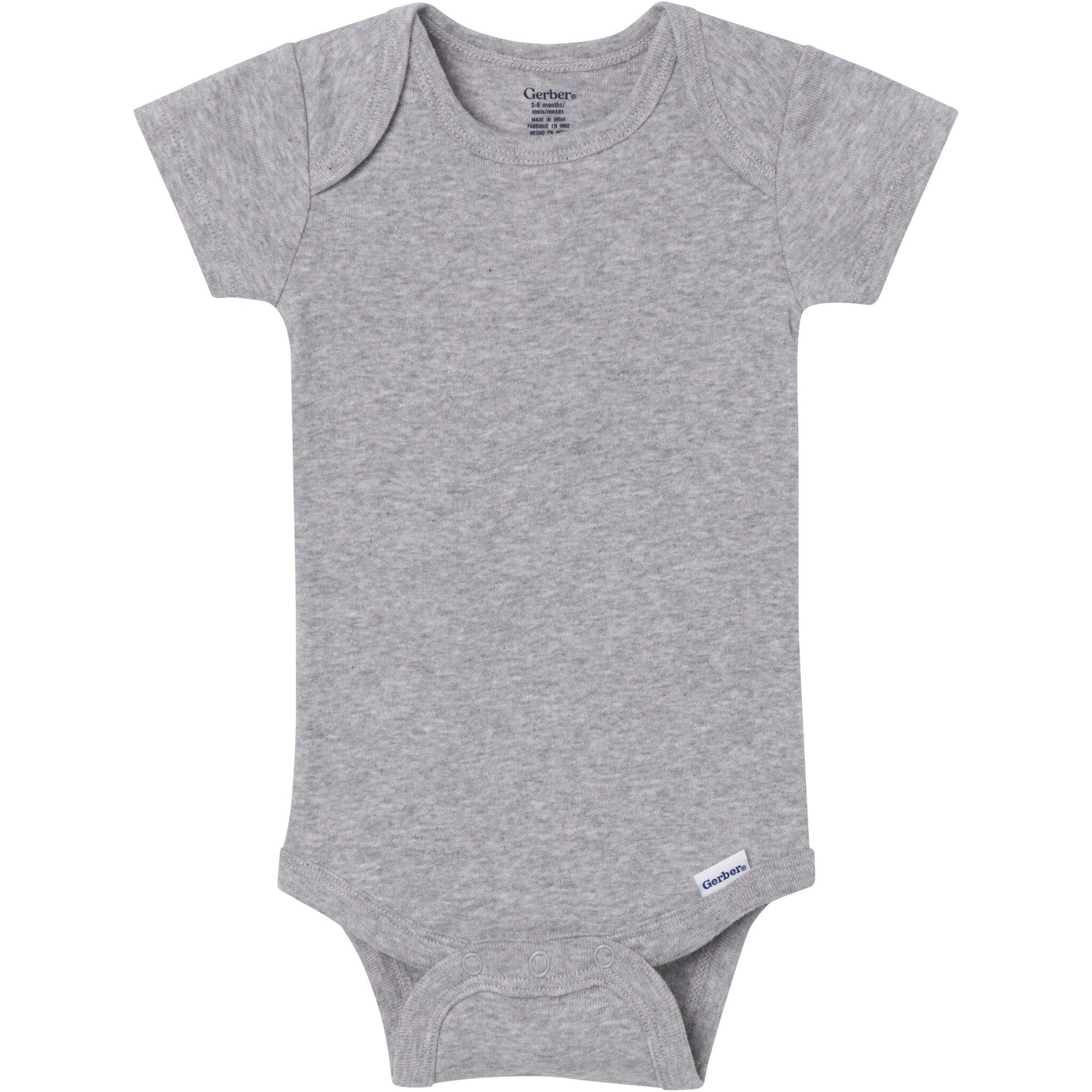 5-Pack Baby Neutral Classic Solids Short Sleeve Bodysuits Onesies Bodysuits Gerber® 
