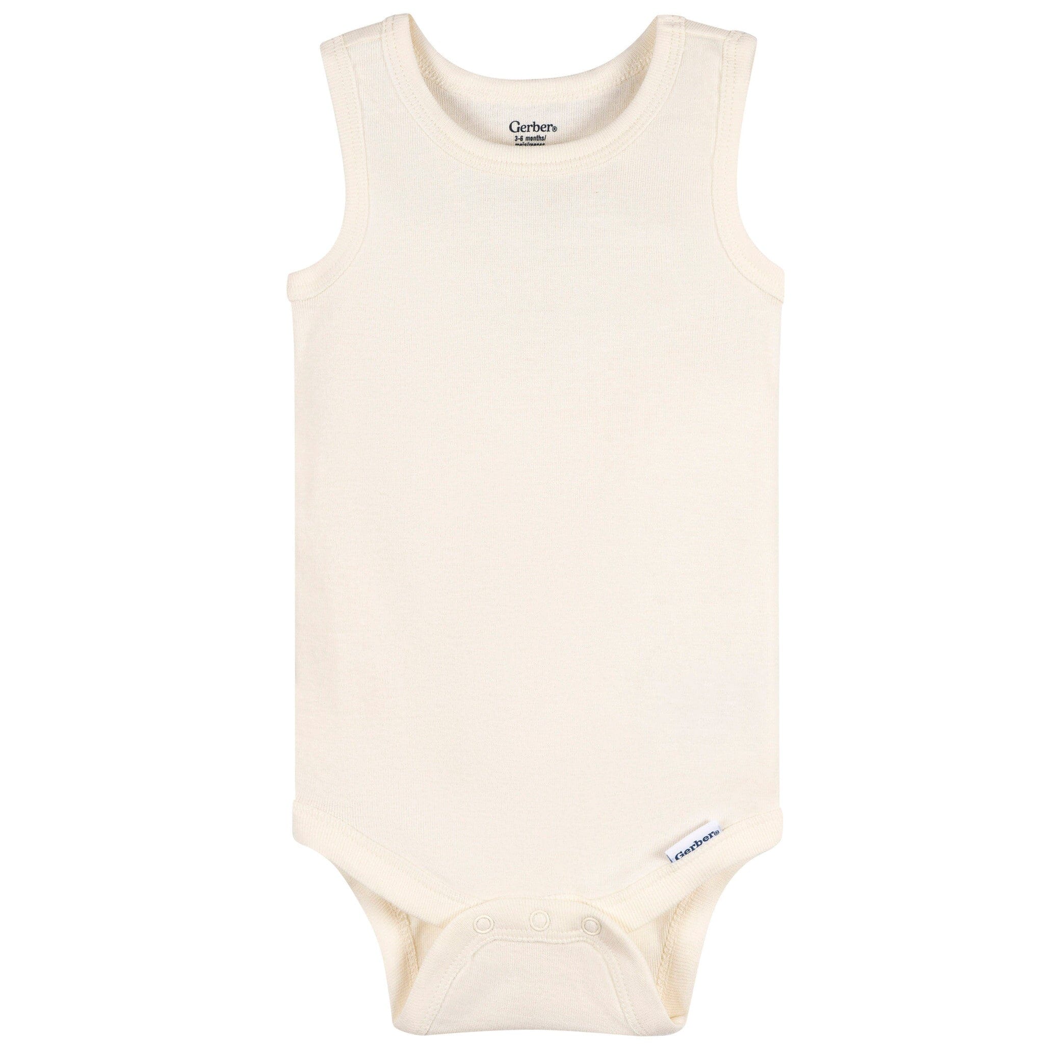 5-Pack Baby Neutral Earthy Neutrals Sleeveless Bodysuits onesies Gerber® 