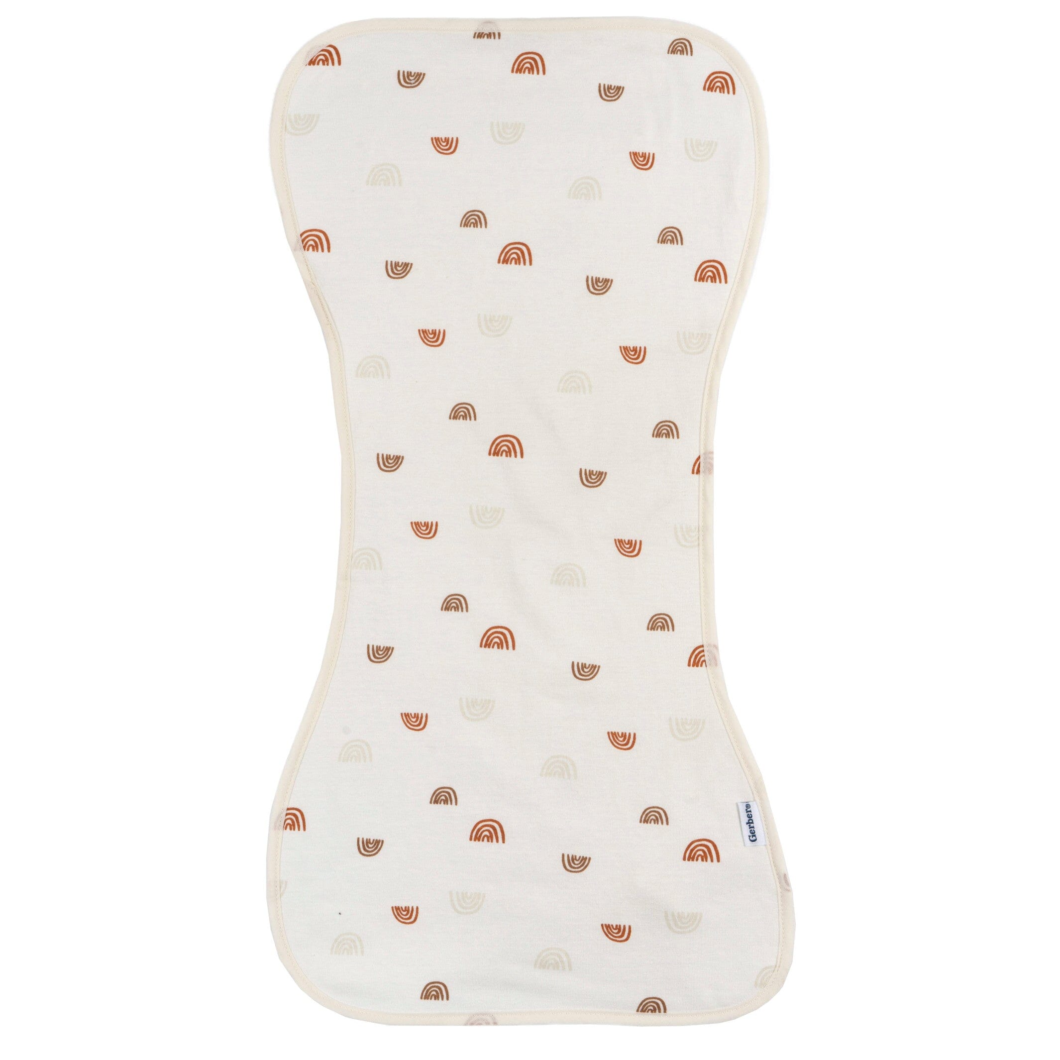 5-Pack Baby Neutral Rust Tan Burpcloth