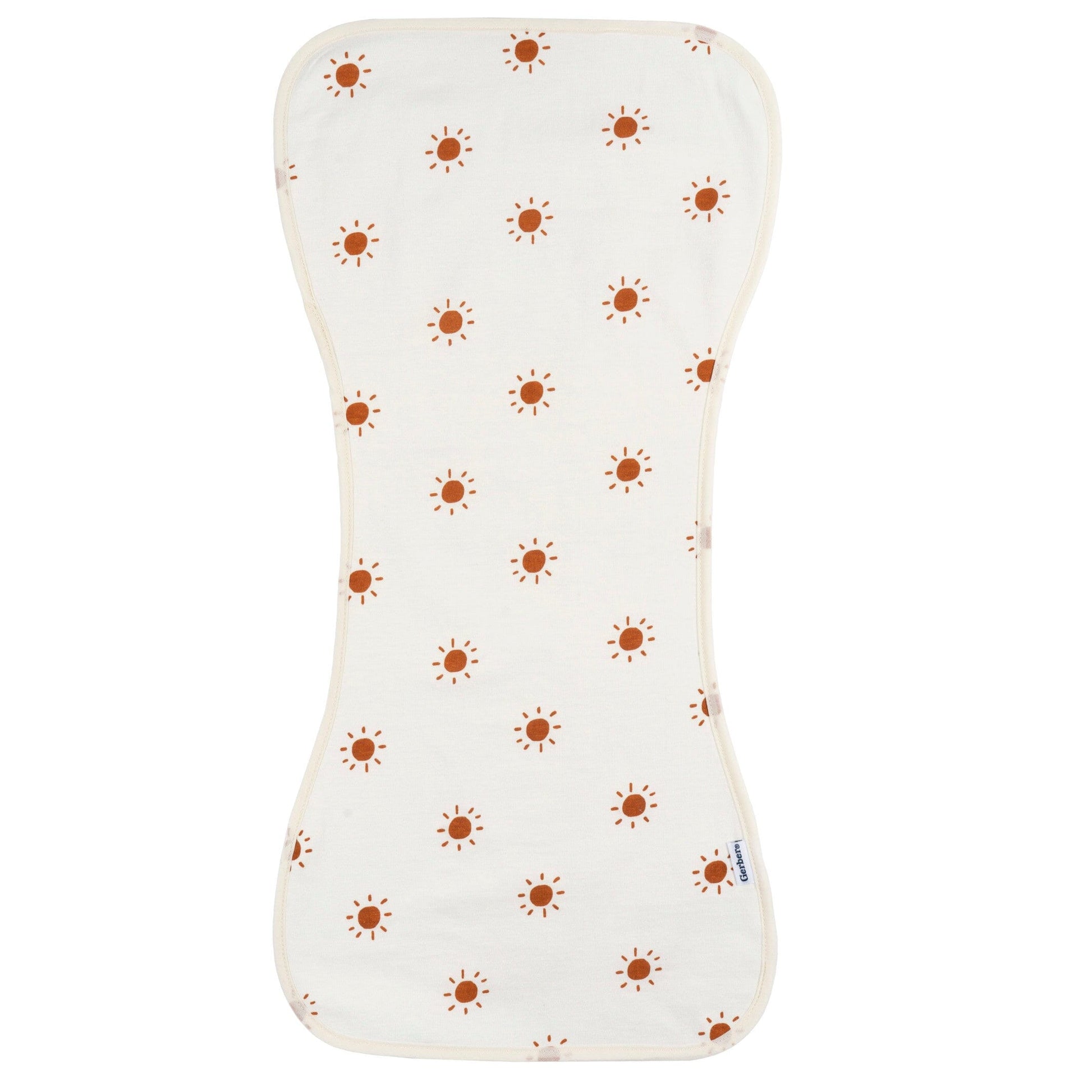 5-Pack Baby Neutral Rust Tan Burpcloth