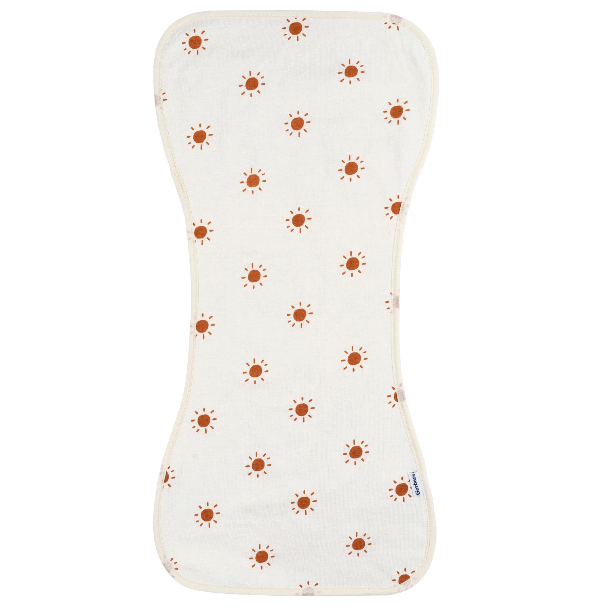 5-Pack Baby Neutral Rust Tan Burpcloth