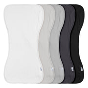 5-Pack Baby Neutral White Black Burpcloth