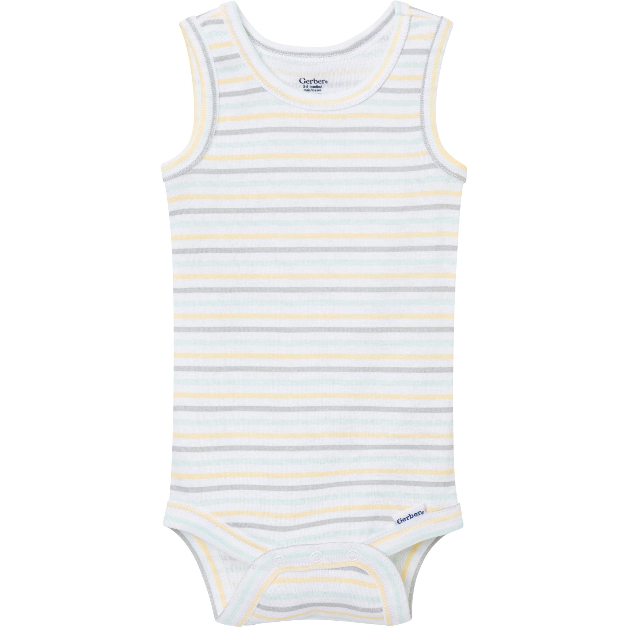 5-Pack Baby Neutral Yellow Sunshine Sleeveless Bodysuits onesies Gerber® 
