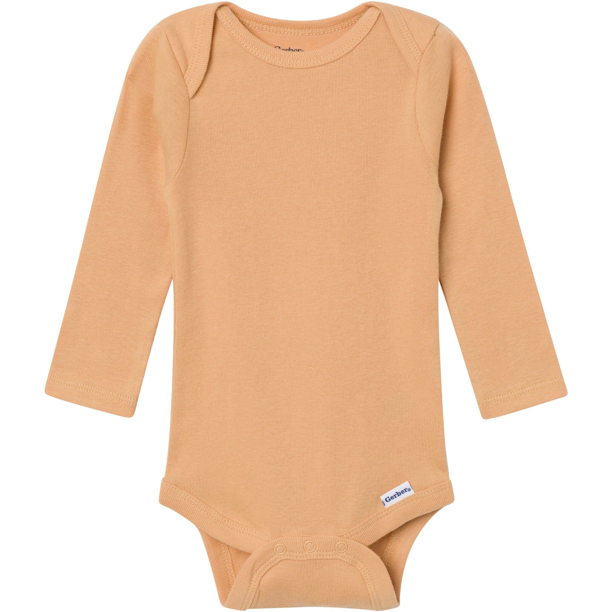 6-Pack Baby Boys Blue, Green, Brown and Yellow Long Sleeve Bodysuits onesies Gerber® 