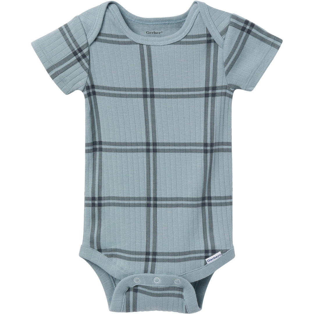 6-Pack Baby Boys Blue Plaid Bodysuits – Gerber Childrenswear