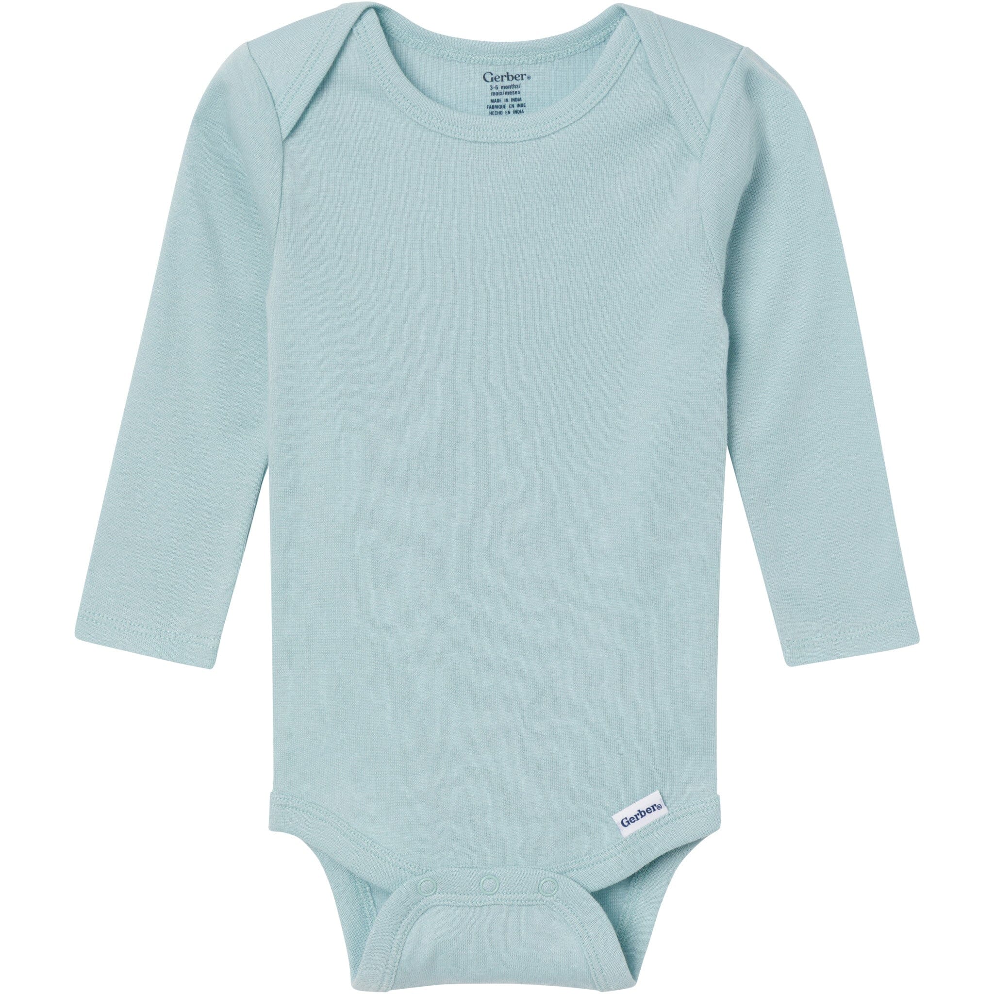6-Pack Baby Girls Pink, Purple and Green Long Sleeve Bodysuits onesies Gerber® 