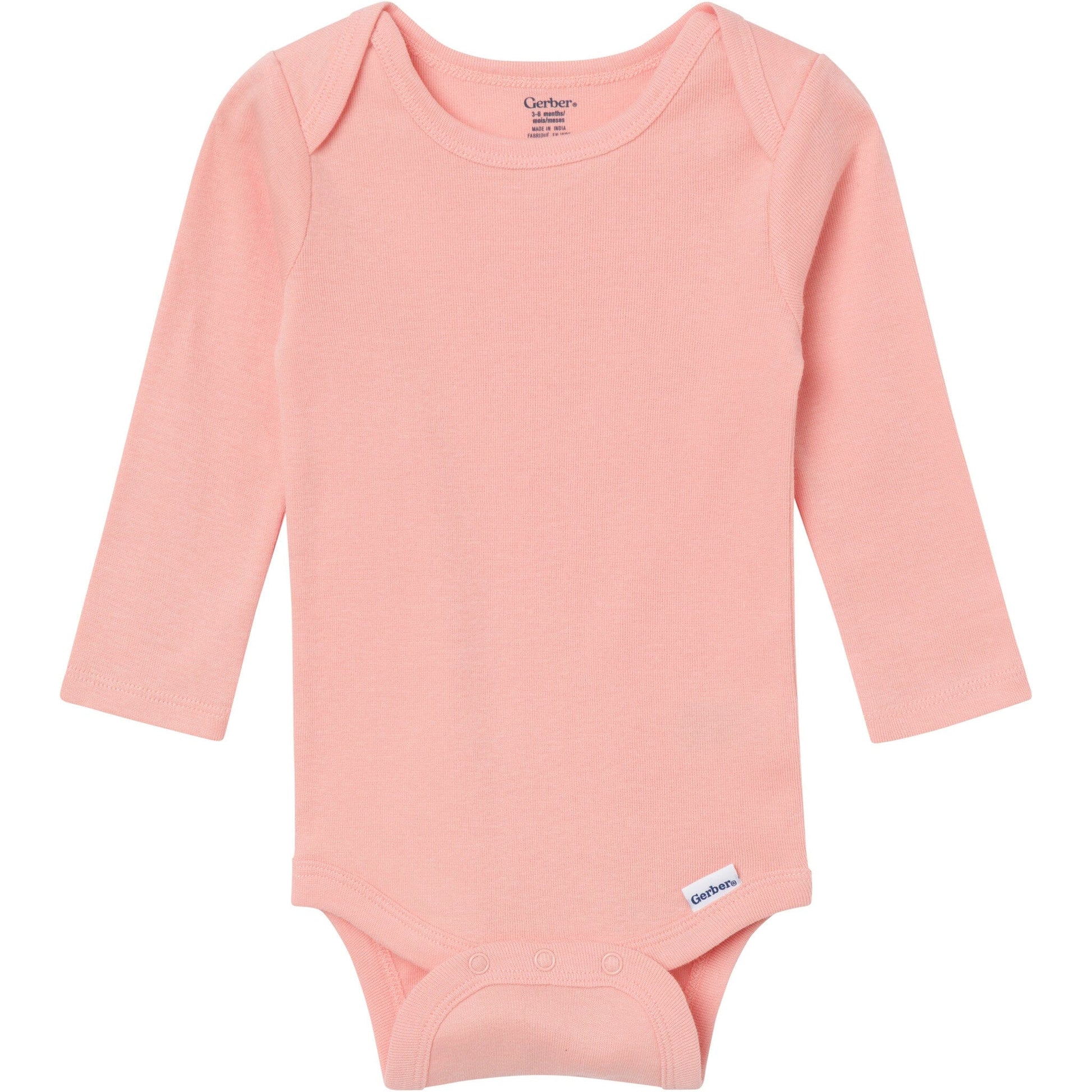 6-Pack Baby Girls Pink, Purple and Green Long Sleeve Bodysuits onesies Gerber® 