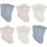 6-Pack Baby Girls Girl Retro Floral Wiggle Proof® Socks Gerber® 