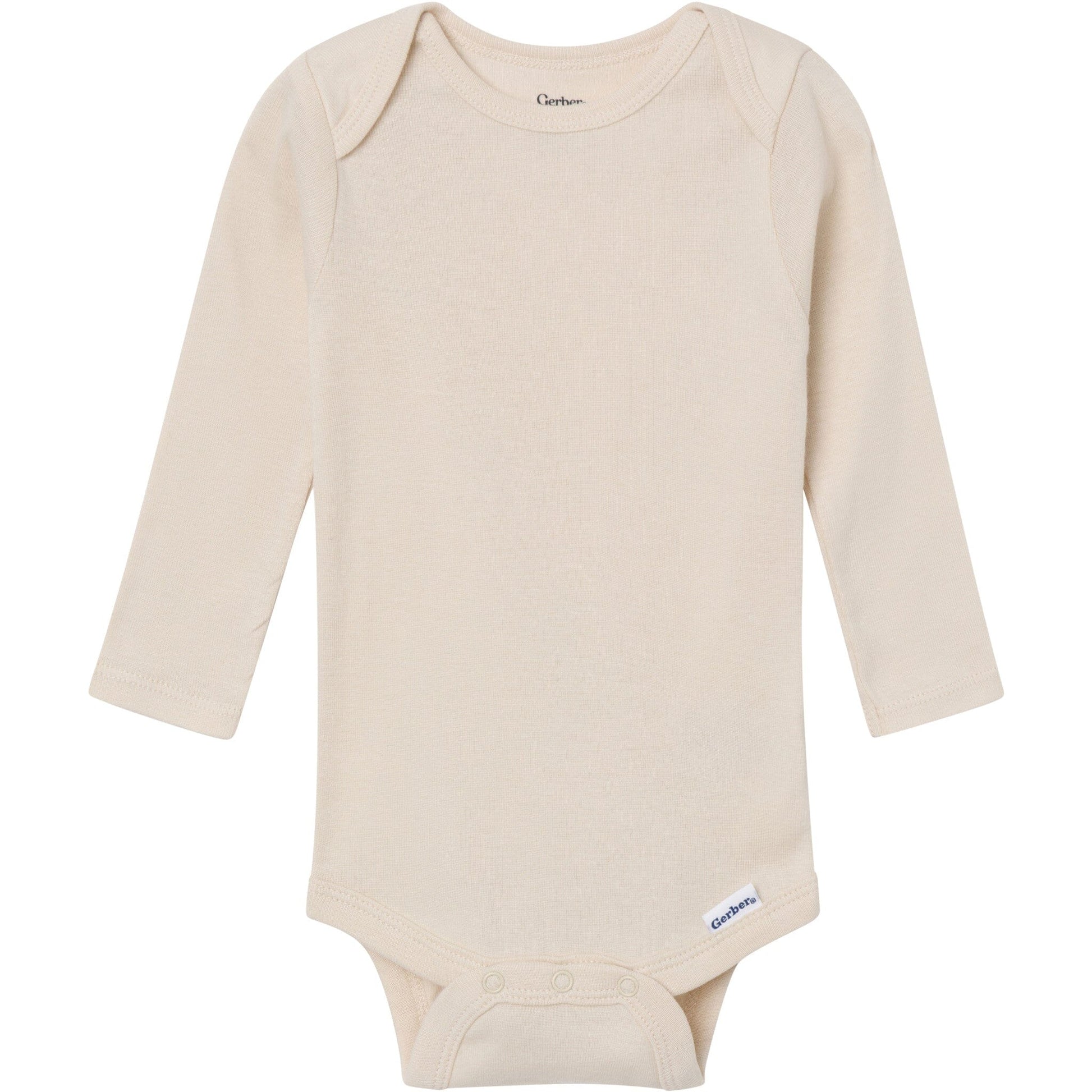 6-Pack Baby Neutral Gray, Black and Brown Long Sleeve Bodysuits onesies Gerber® 