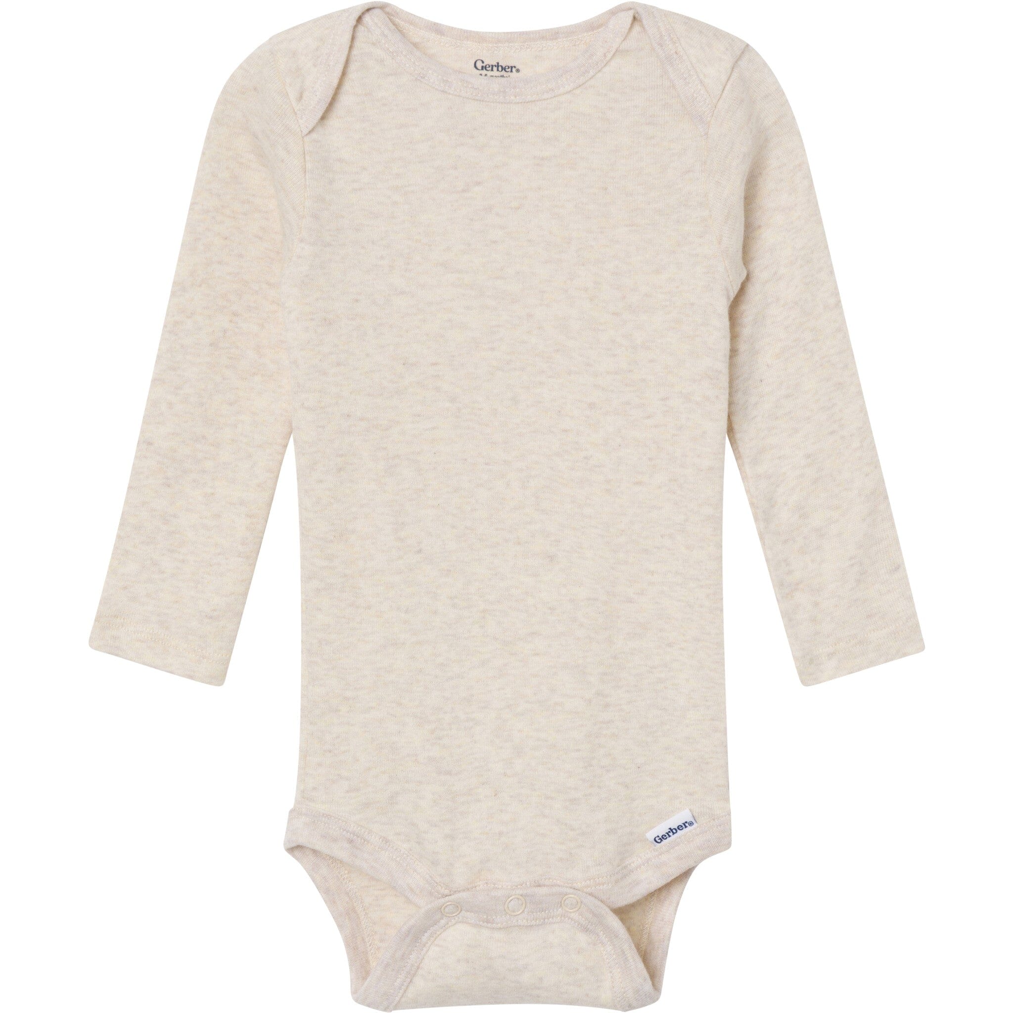 6-Pack Baby Neutral Gray, Black and Brown Long Sleeve Bodysuits onesies Gerber® 