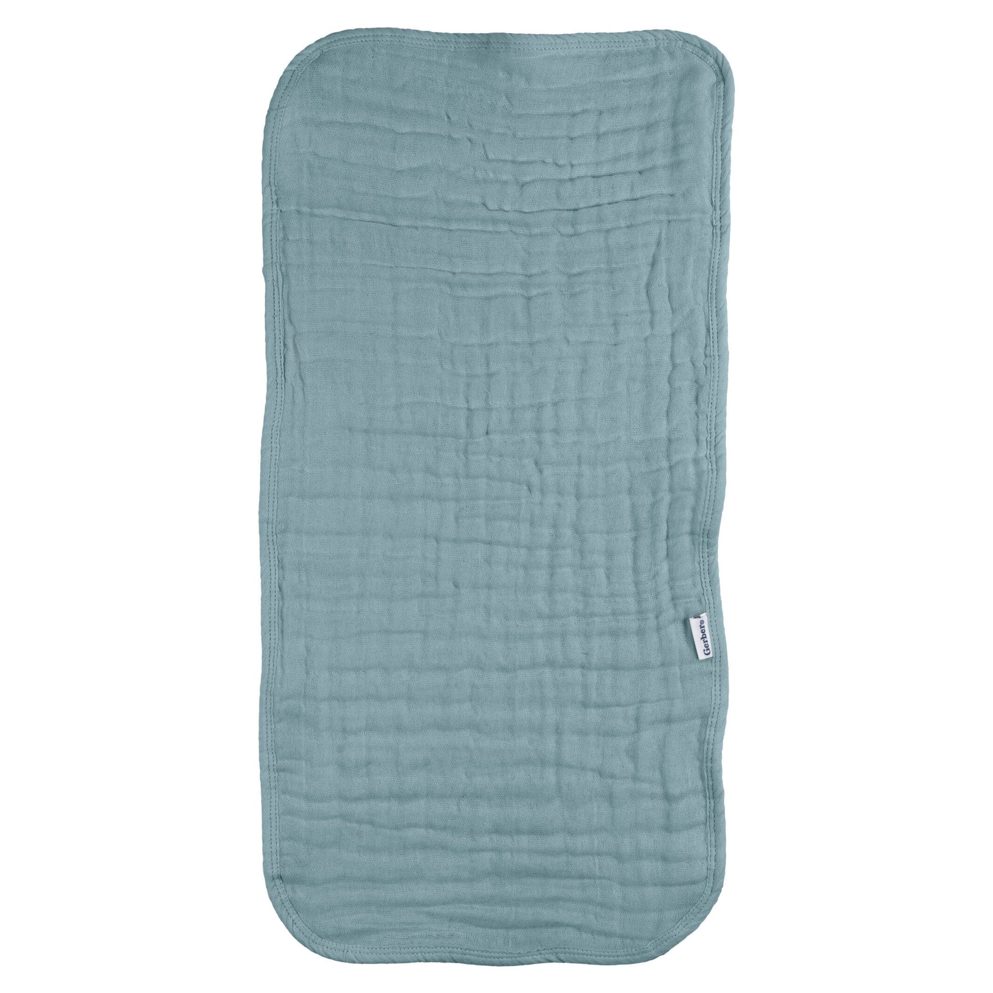 6-Pack Baby Neutral Teal Muslin Burpcloth