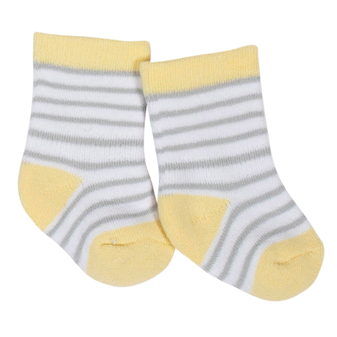 6-Pack Baby Neutral Animal Wiggle Proof® Terry Crew Socks