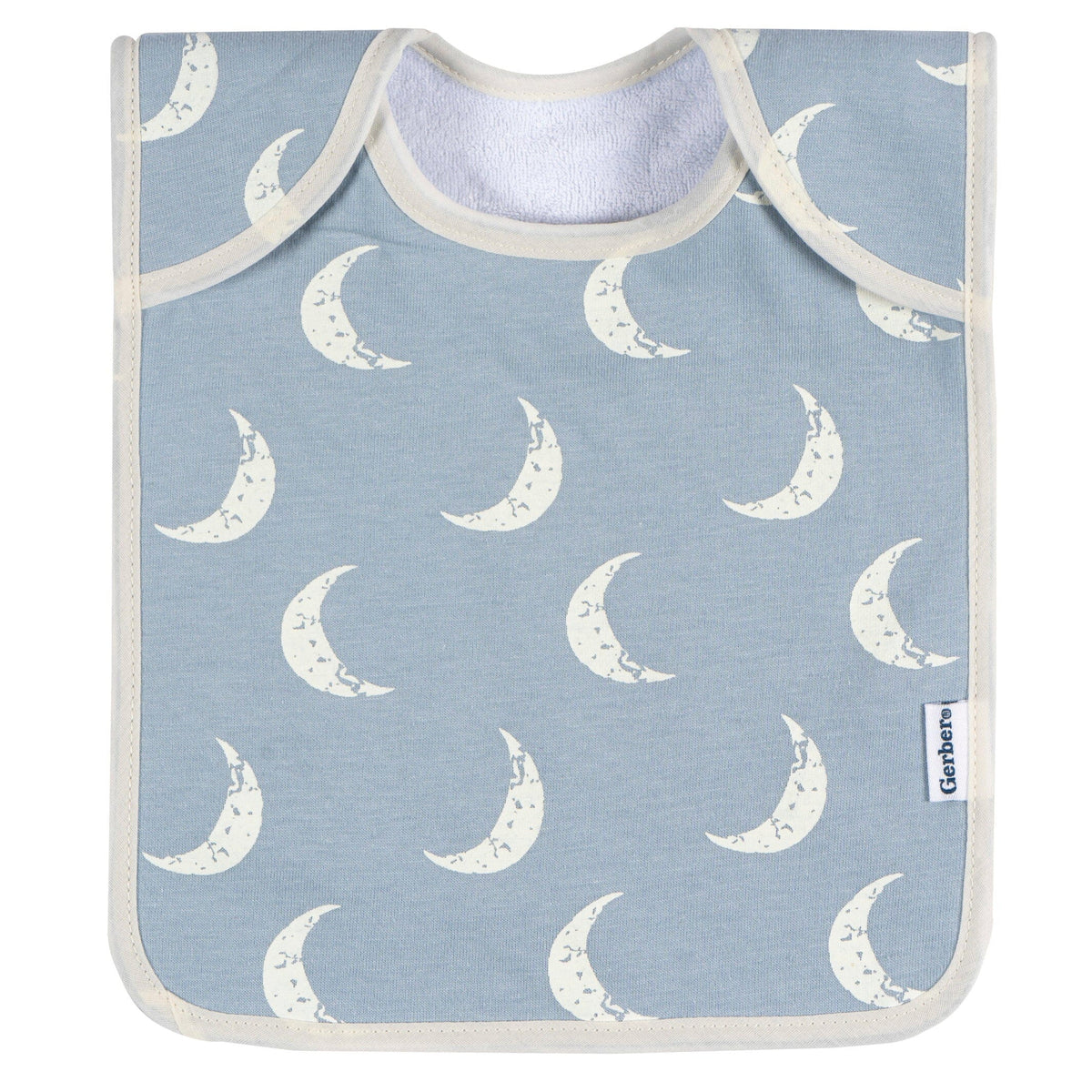 8-Pack Baby Boys Multi Blue Grey Lap Shoulder Bibs