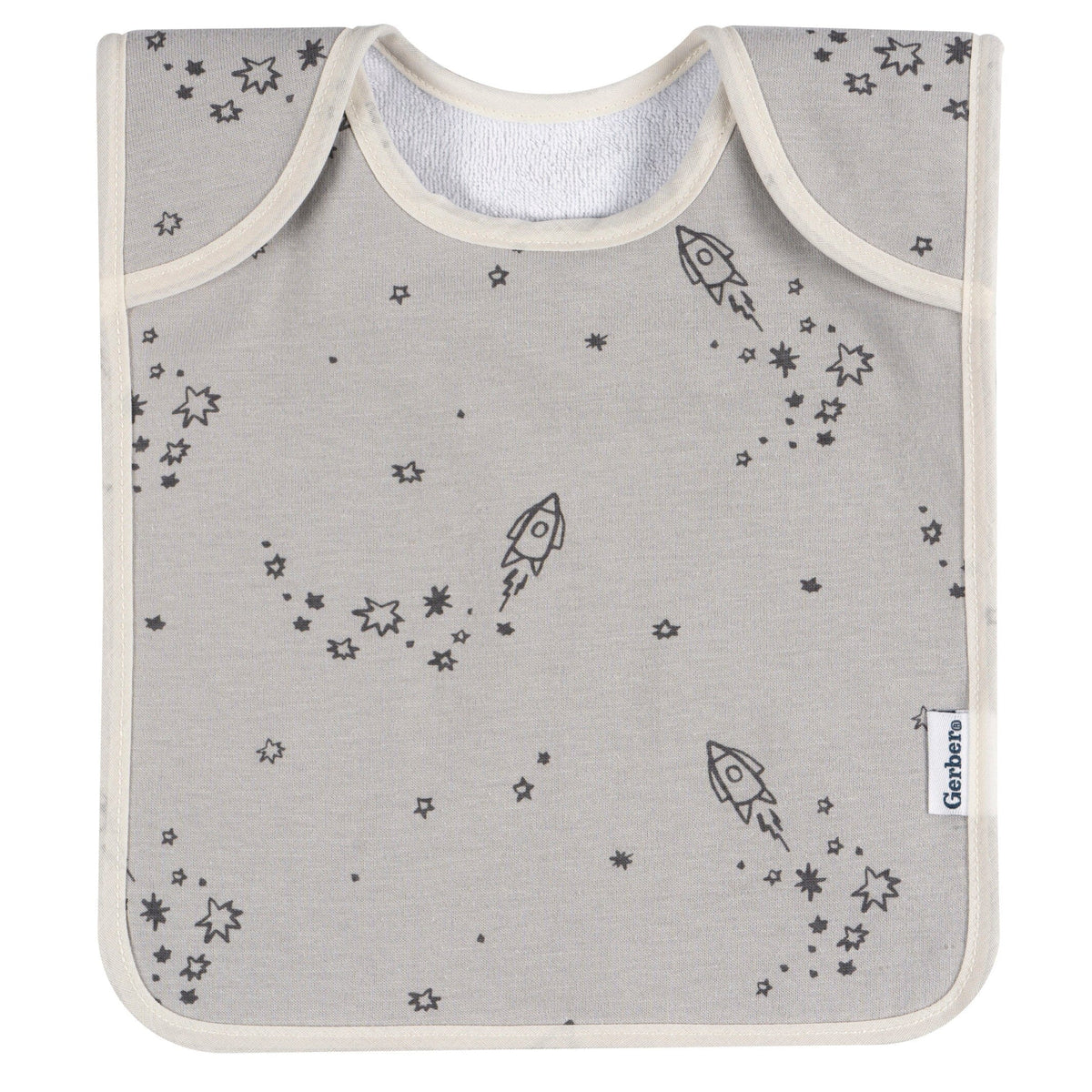 8-Pack Baby Boys Multi Blue Grey Lap Shoulder Bibs