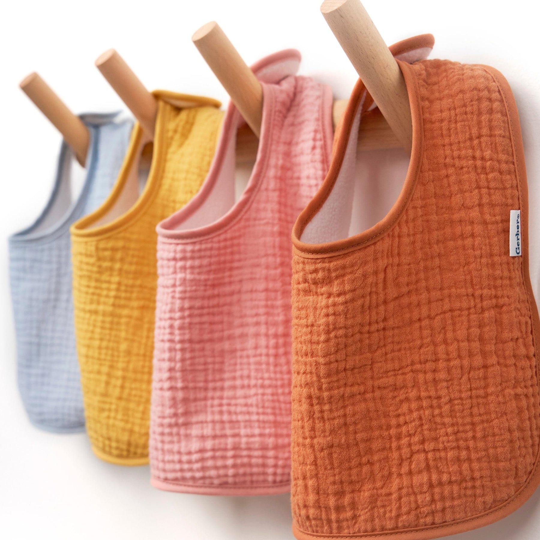 Large Waterproof Baby Bibs - Pastel Collection For Toddlers 1-4 Years
