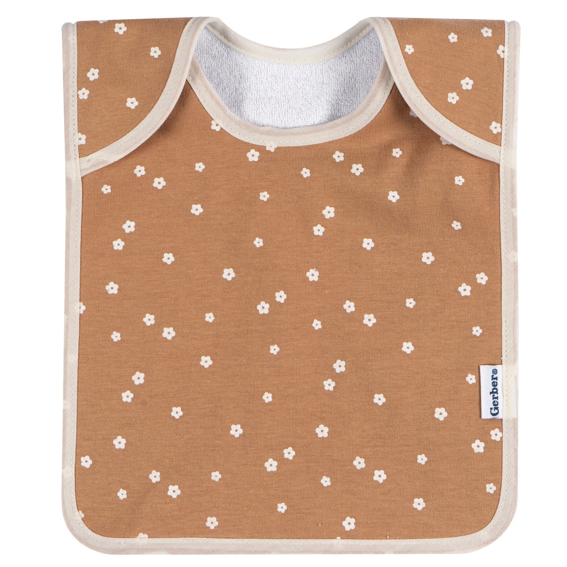 8-Pack Baby Girls Multi Pink Lap Shoulder Bibs