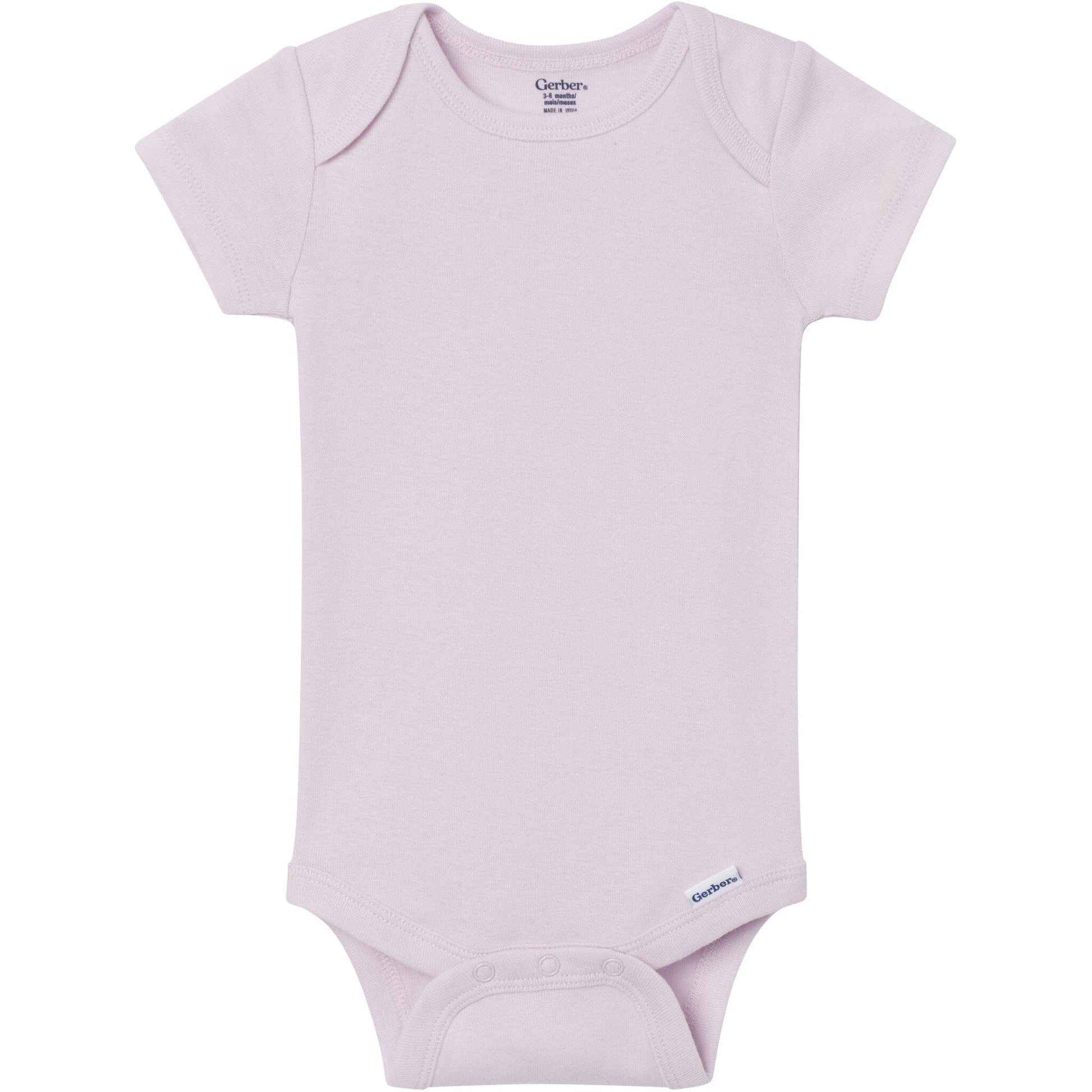 8-Pack Baby Girls Rainbow Short Sleeve Bodysuits onesies Gerber® 