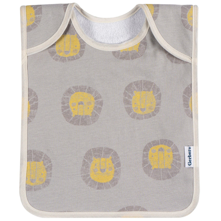 8-Pack Baby Neutral Multi Grey Yellow Lap Shoulder Bibs