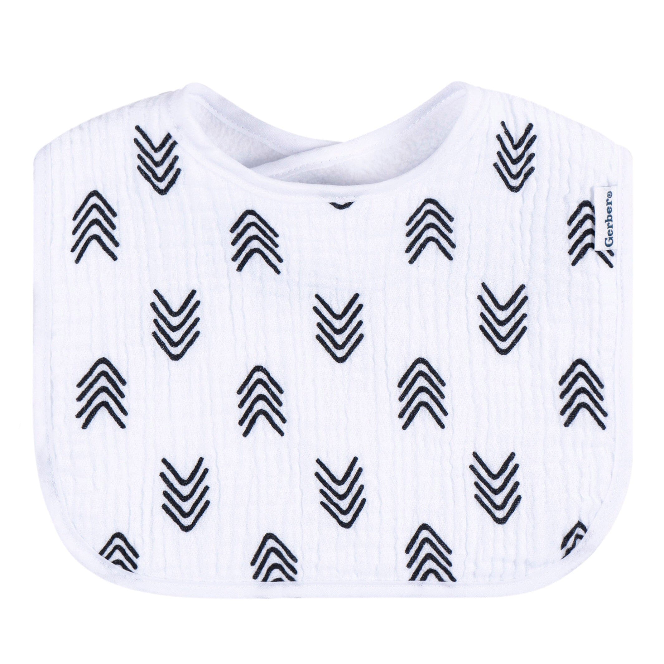 8-Pack Baby Neutral Multi White Drooling Bibs