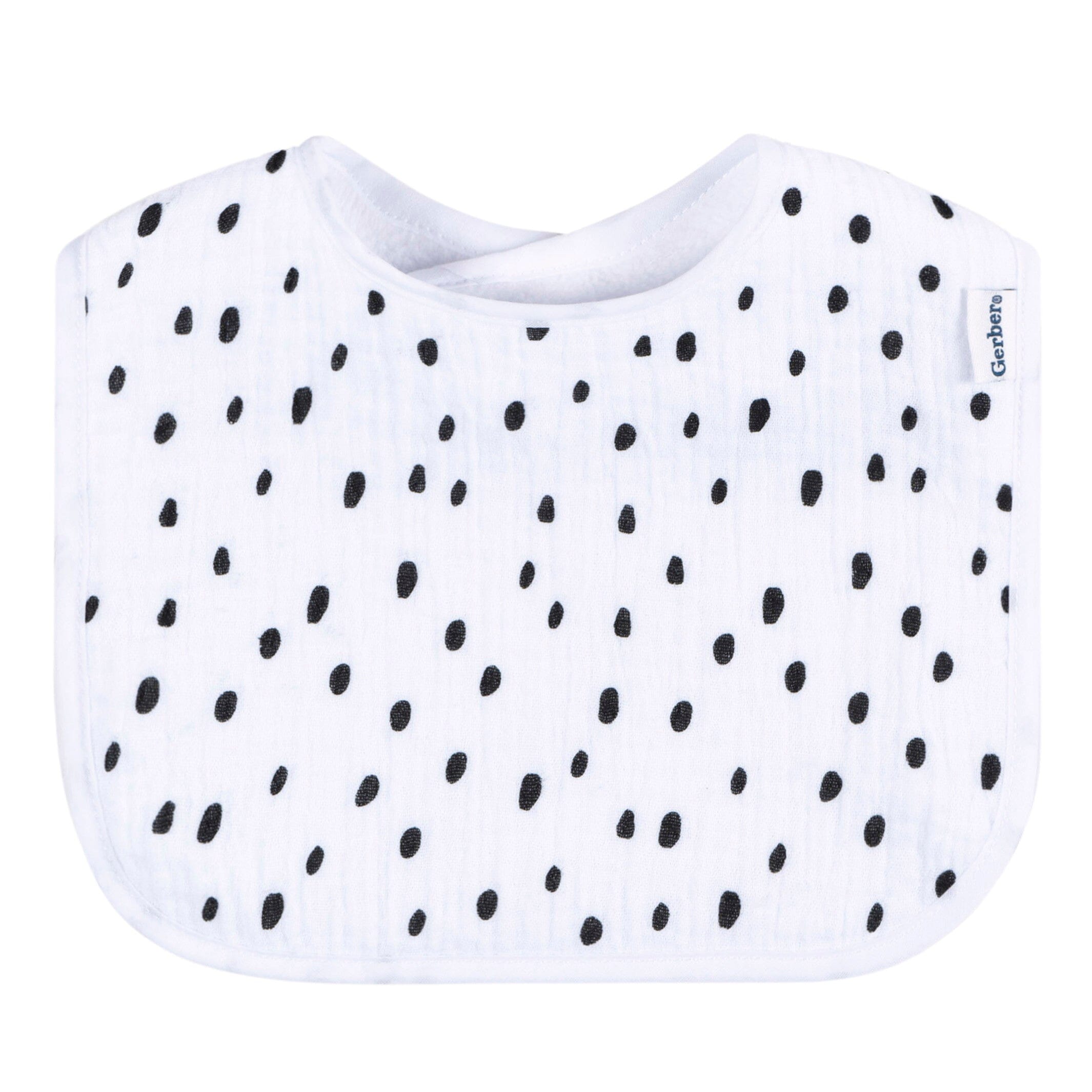 8-Pack Baby Neutral Multi White Drooling Bibs