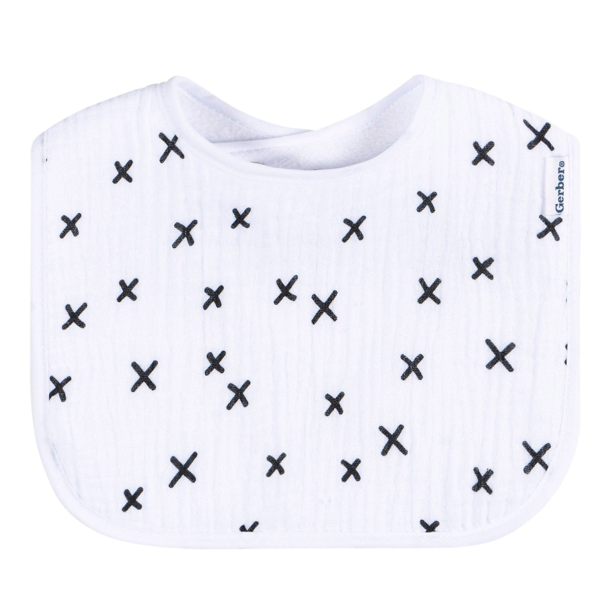 8-Pack Baby Neutral Multi White Drooling Bibs