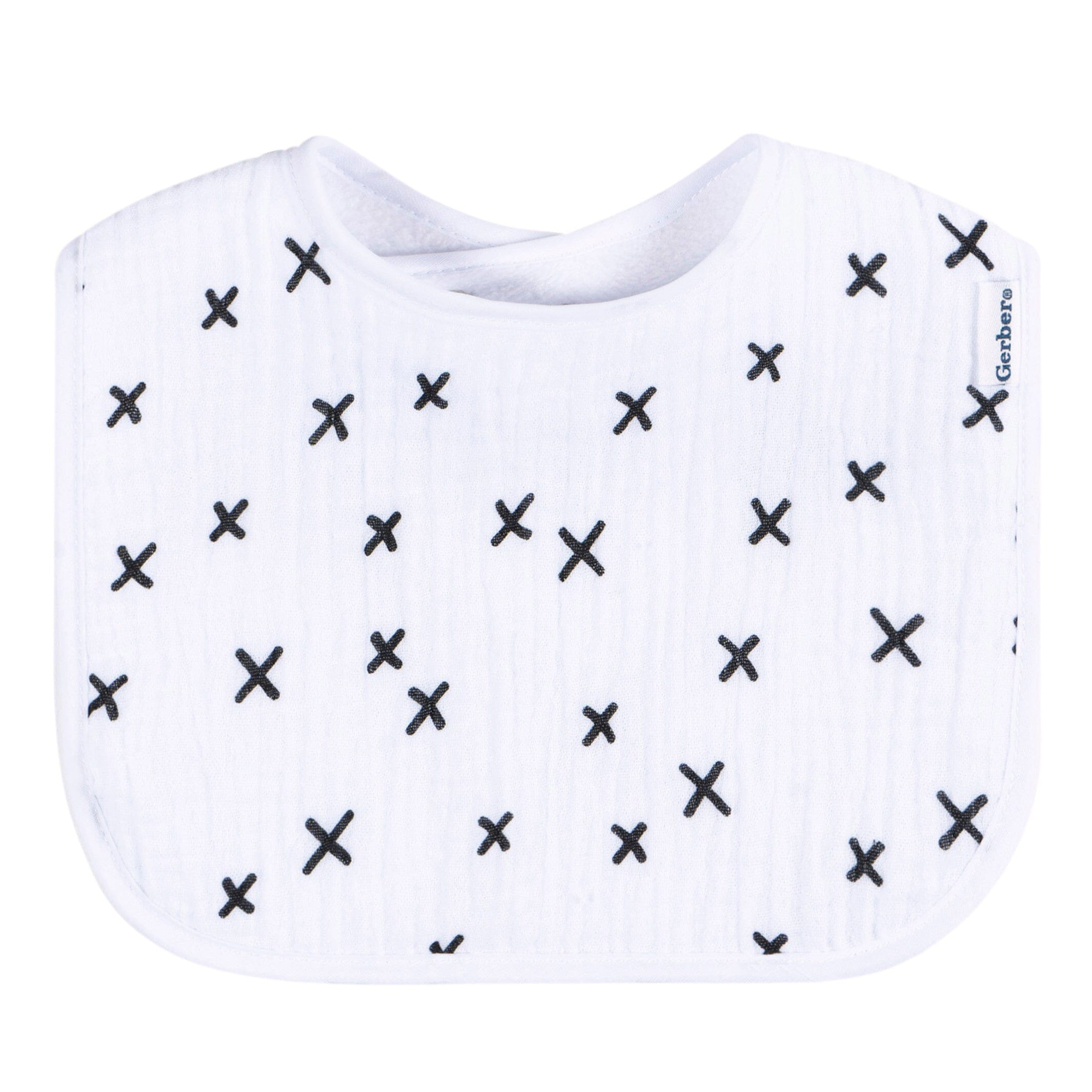 8-Pack Baby Neutral Multi White Drooling Bibs