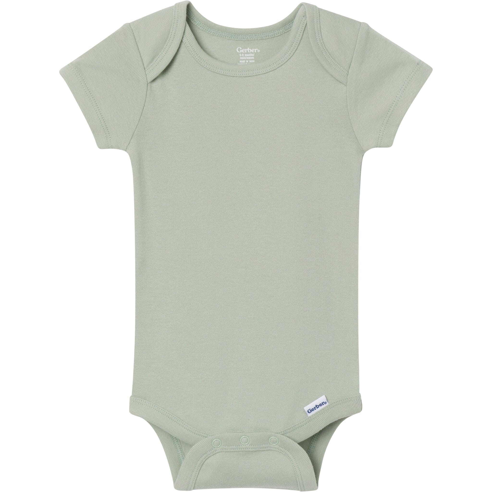 8-Pack Baby Neutral Neutral Tones Short Sleeve Bodysuits onesies Gerber® 