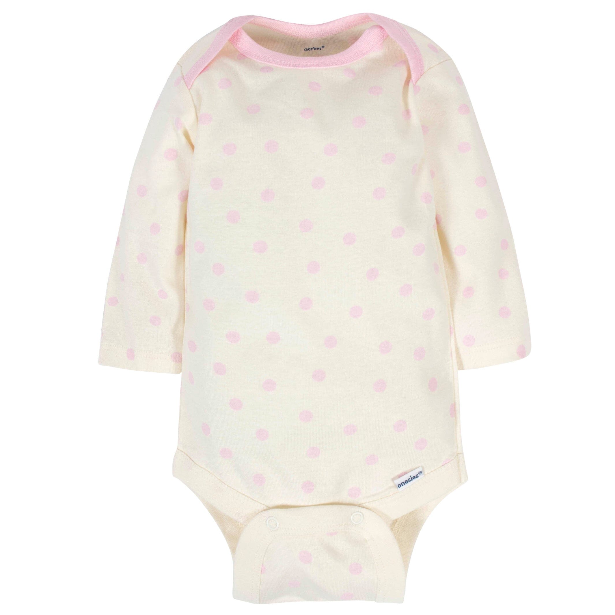 6-Pack Baby Girls Bunny Long Sleeve Onesies® Bodysuits