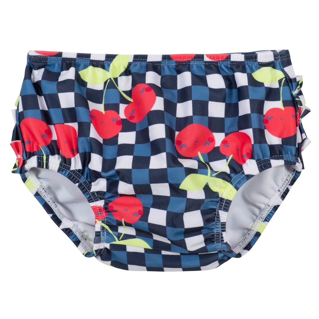 2-Piece Baby & Toddler Girls Cherry Swim Bottom & Rashguard Set
