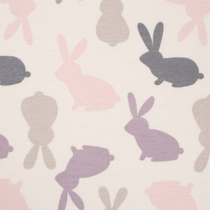 Baby Girls Bunny Reversible Blanket close up
