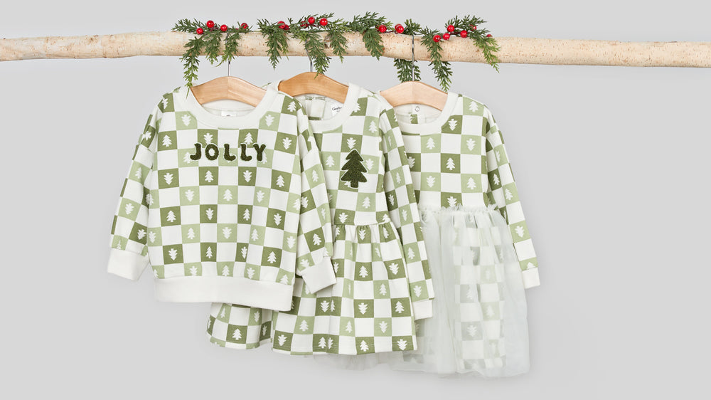Baby Girls Green Trees Tulle Dress dresses Gerber® 