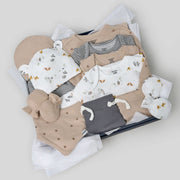 13-Piece Baby Neutral Safari Baby Essentials Gift Set outfits Gerber® 
