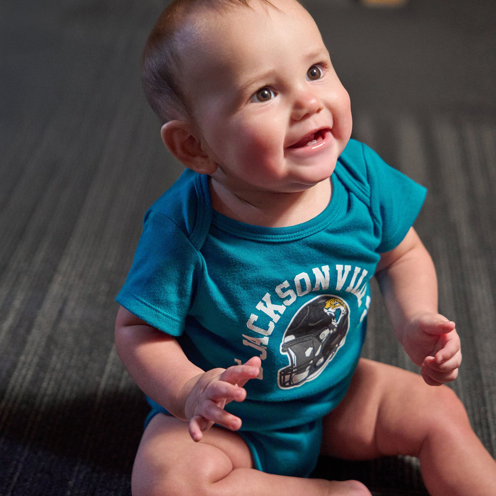 3-Pack Baby Boys Jacksonville Jaguars Short Sleeve Bodysuits NFL NFL 