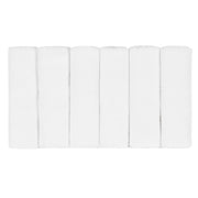 6-Pack Baby Neutral White Washcloths