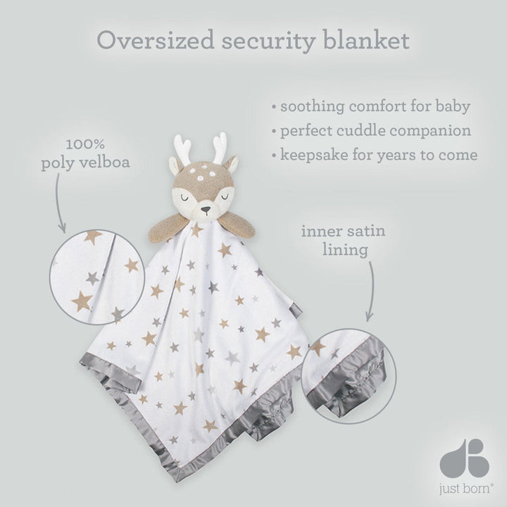 Baby Girls Deer Xl Security Blanket Just Born 