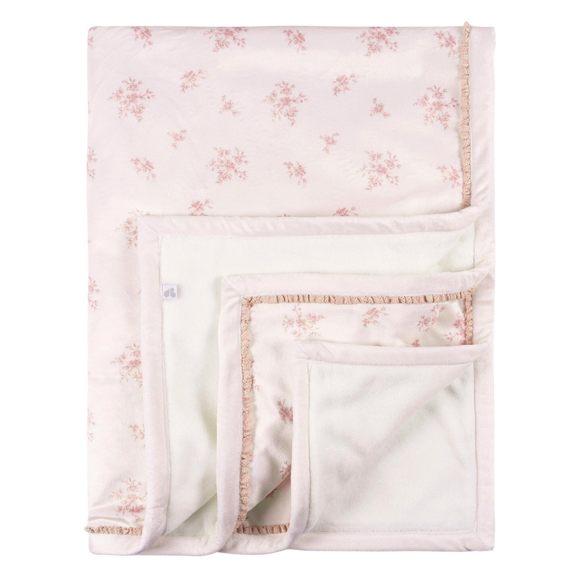 Baby Girls Pink Ivory Blanket Gerber® 