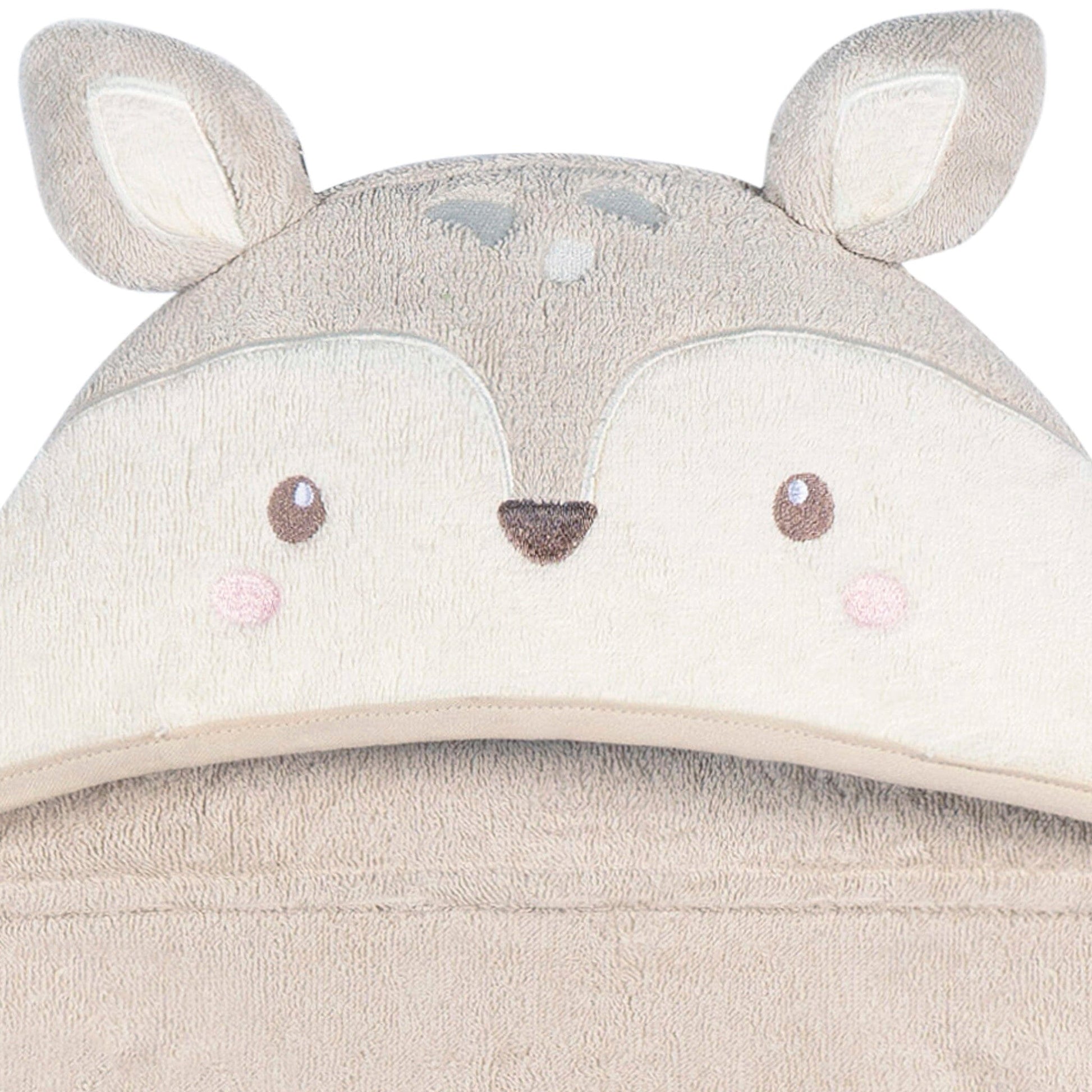 Baby Neutral Tan Baby Deer Character Towel Bath Gerber® 