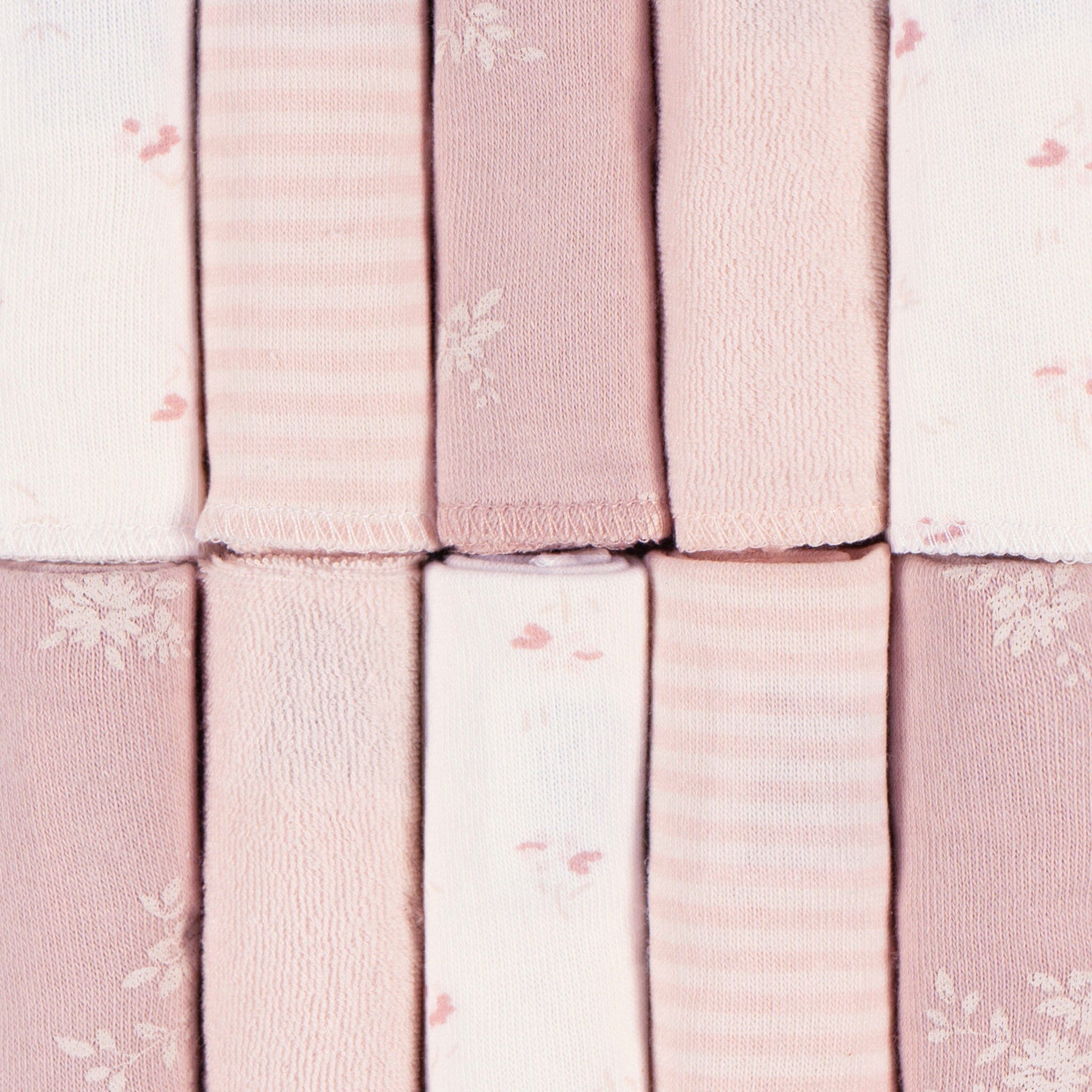10-Pack Baby Girls Pink Terry Washcloths bath Just Born® 