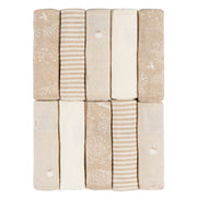 10-Pack Baby Neutral Tan Terry Washcloths bath Just Born® 